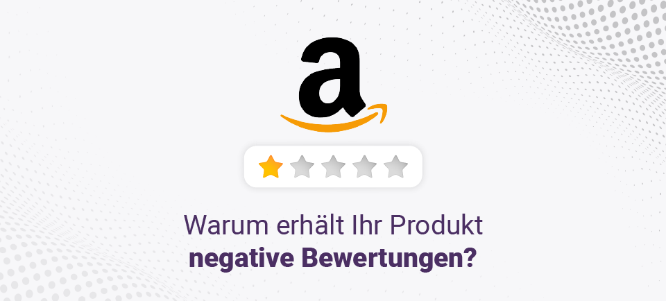 Vorschaubild eines Blogbeitrags mit dem Amazon-Logo und 1 Stern, der eine negative Bewertung auf Amazon symbolisiert