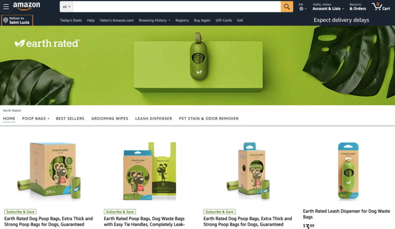 Amazon Store Beispiel -Produkt-Raster-Vorlage